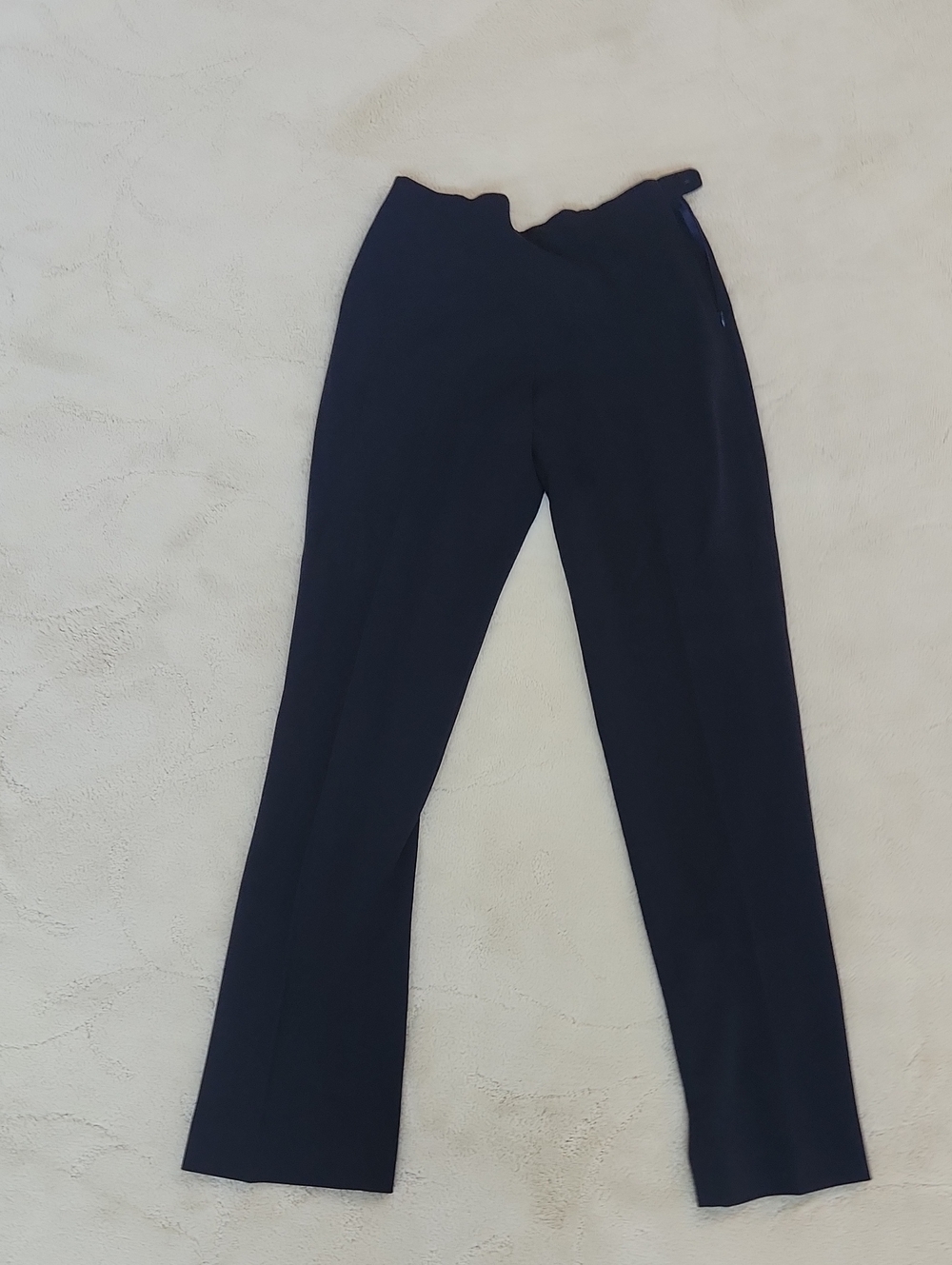 Women's Navy Straight-Leg Dress Pants